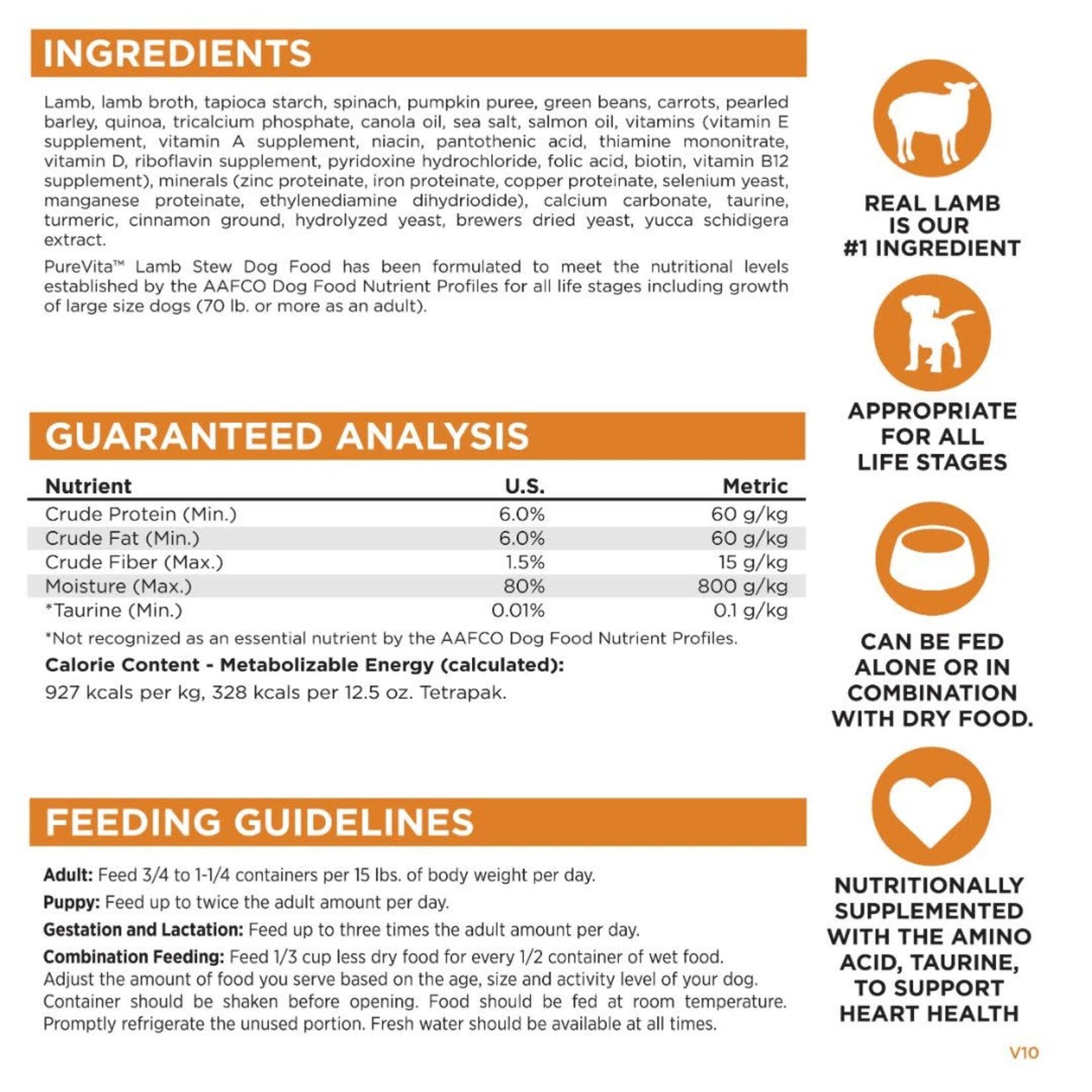 PureVita (by NutriSource) PureVita Lamb Stew Wet Dog Food