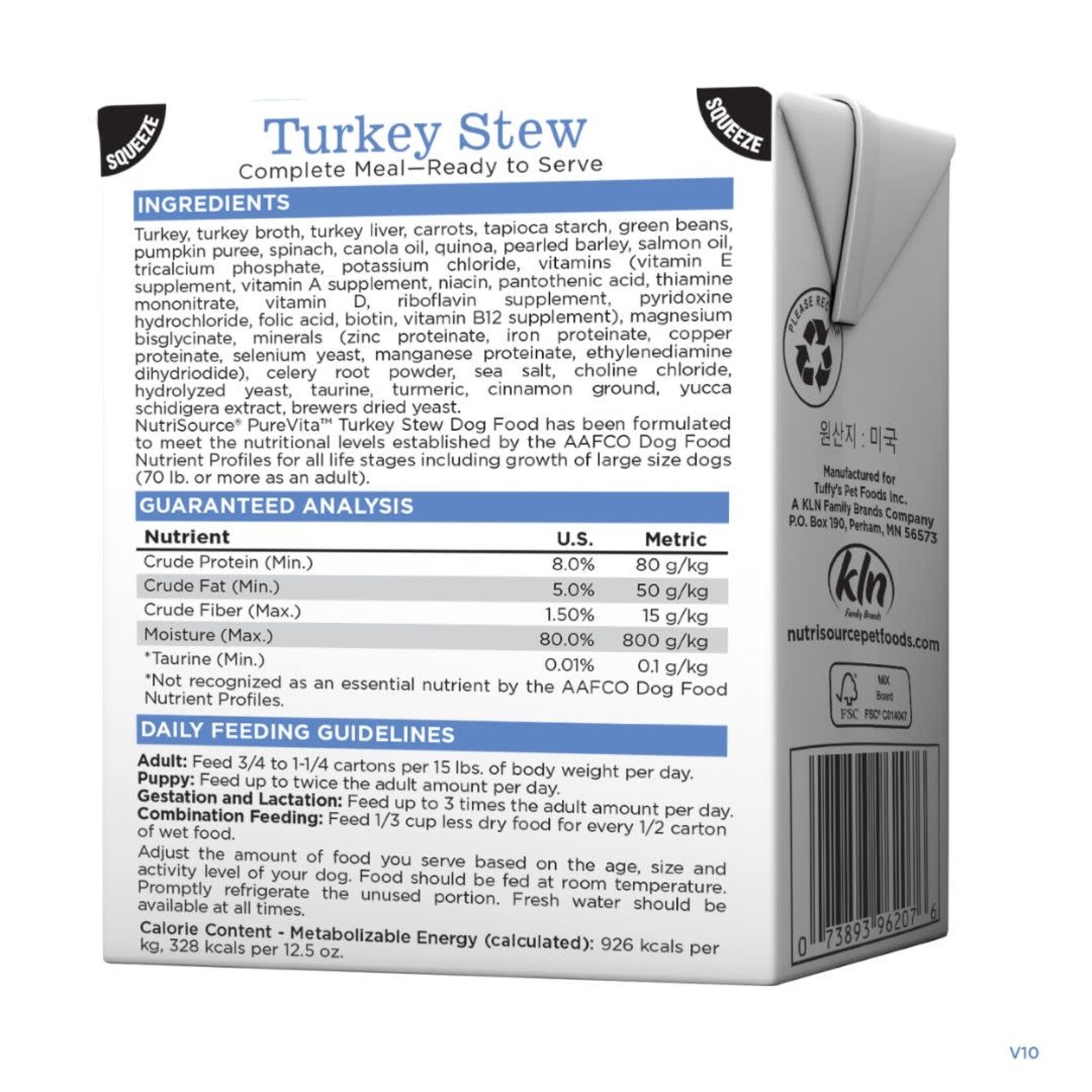 PureVita (by NutriSource) PureVita Turkey Stew Wet Dog Food