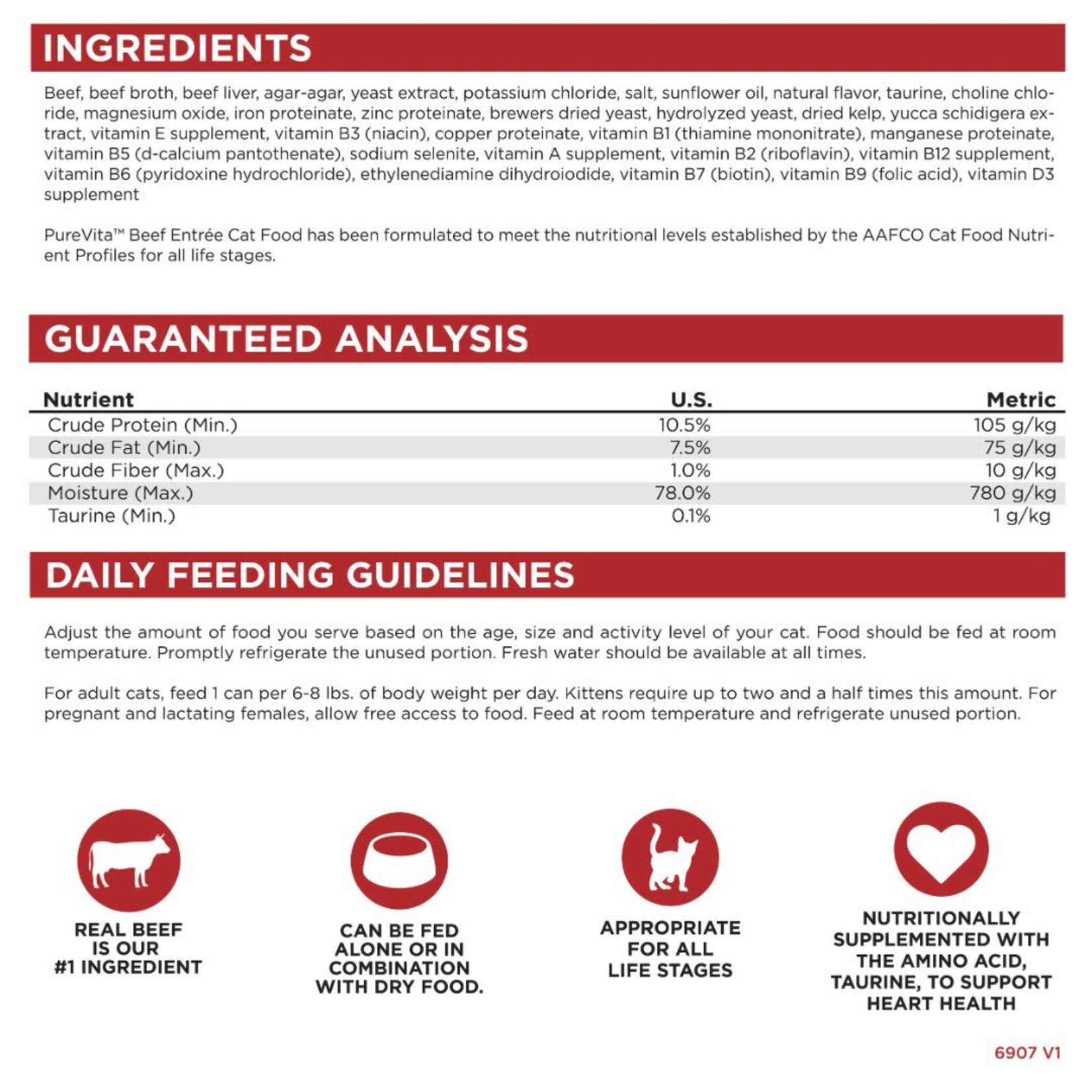 PureVita (by NutriSource) PureVita Beef Entrée Canned Cat Food