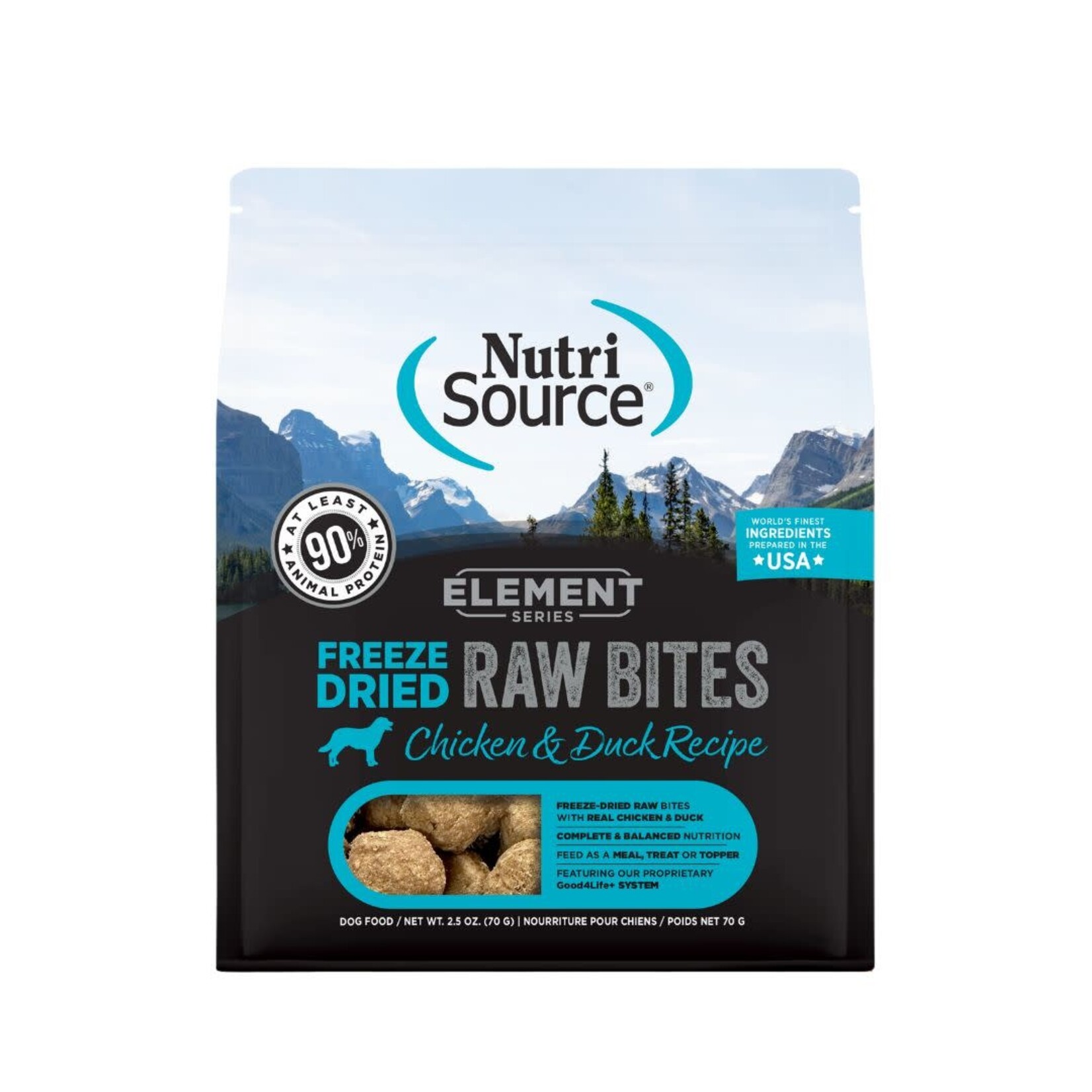 NutriSource NutriSource Element Series Freeze-Dried Chicken & Duck Raw Bites