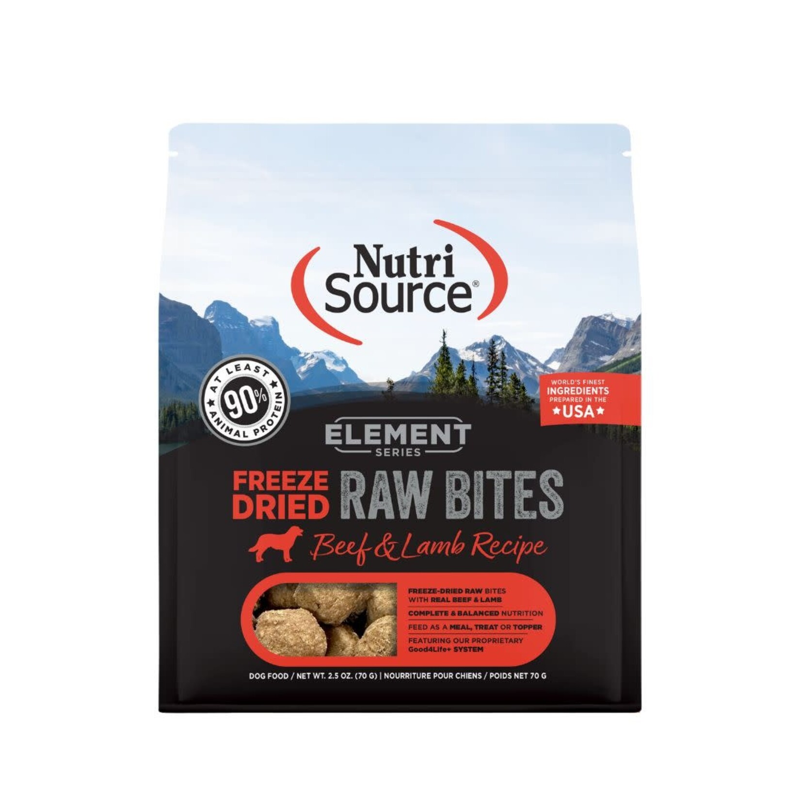 NutriSource NutriSource Element Series Freeze-Dried Beef & Lamb Raw Bites