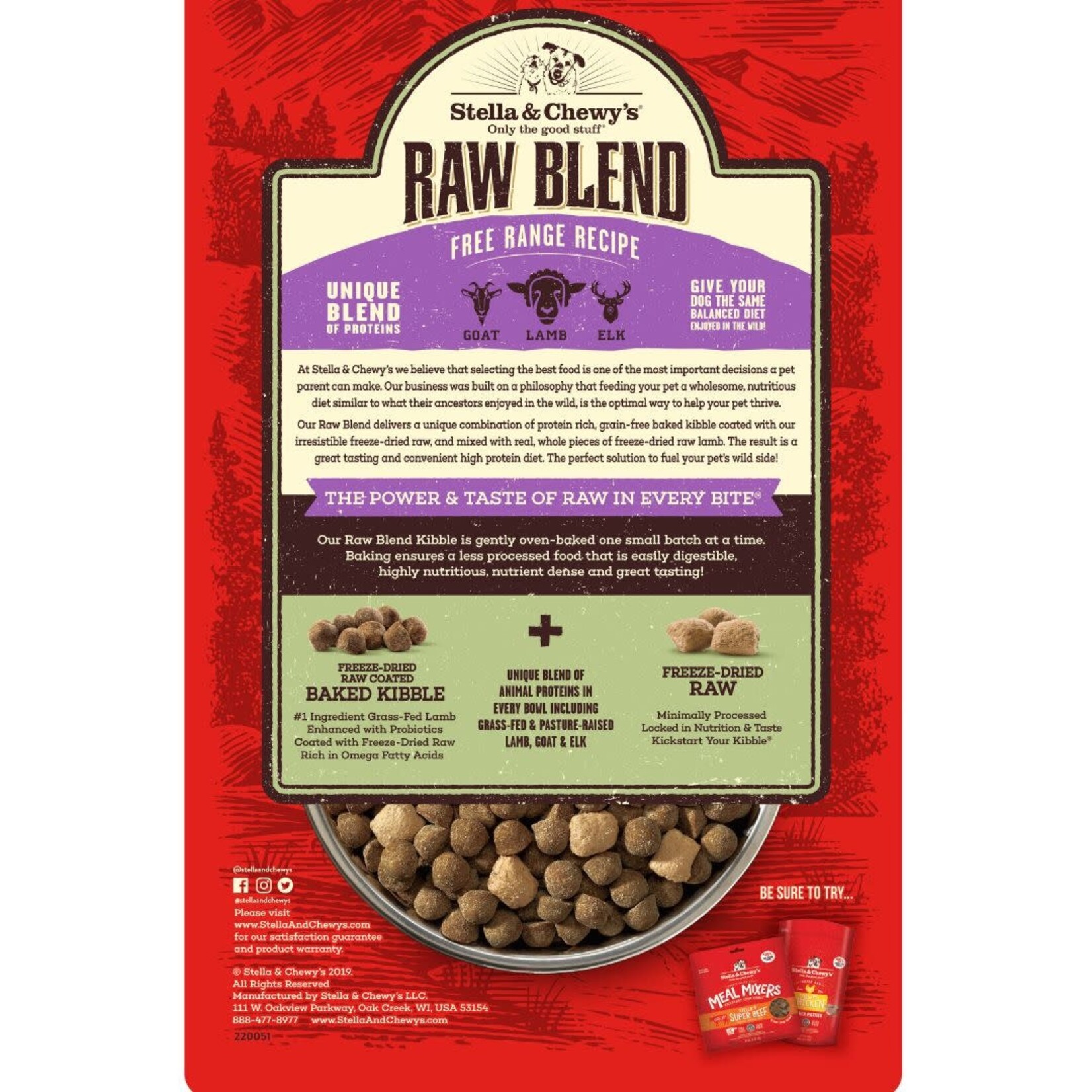 Stella & Chewys Stella & Chewy's Raw Blend Free Range Recipe 3.5 lb