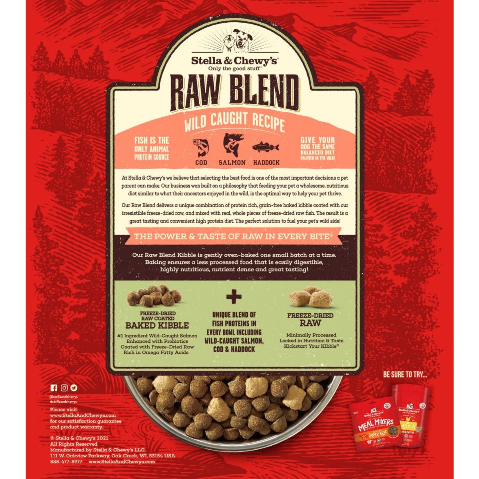 Stella & Chewys Stella & Chewy's Raw Blend Wild Caught Recipe 22 lb