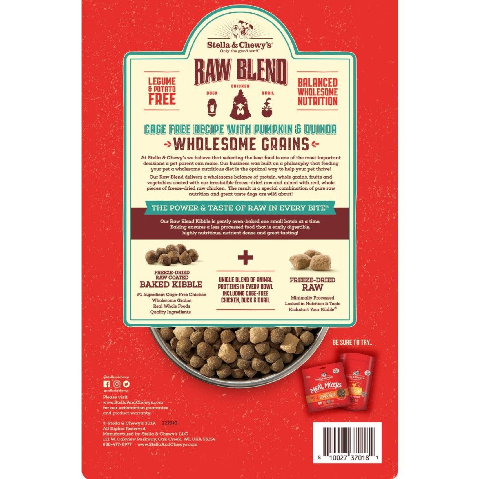 Stella & Chewys Stella & Chewy's Raw Blend Wholesome Grains Cage Free Recipe 3.5 lb