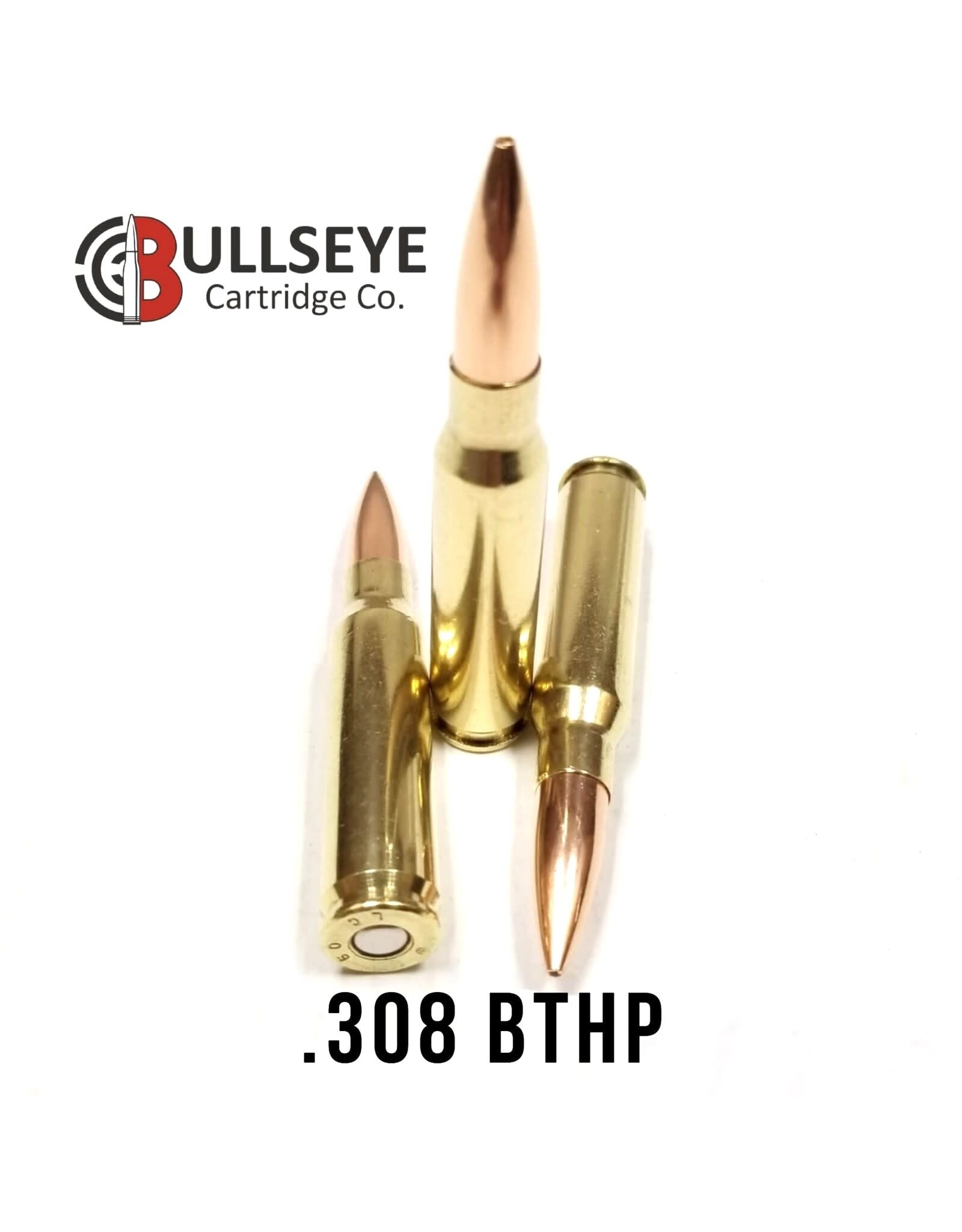 BullsEye Cartridge Co. .308 Win 168gr MATCH - 20