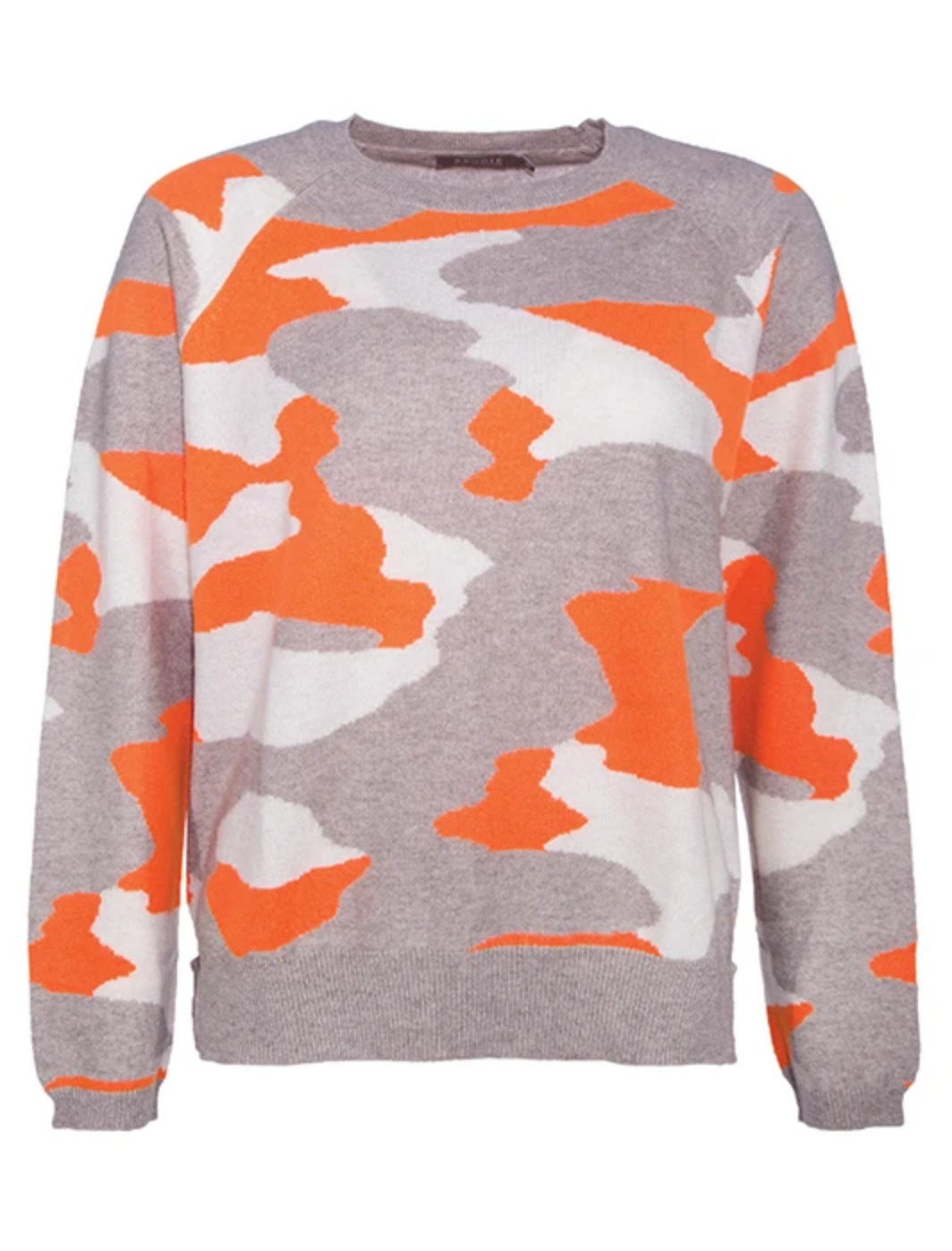 orange camo sweater