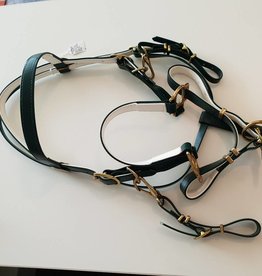 Endurance Bridle - Heritage Green with White - Cob