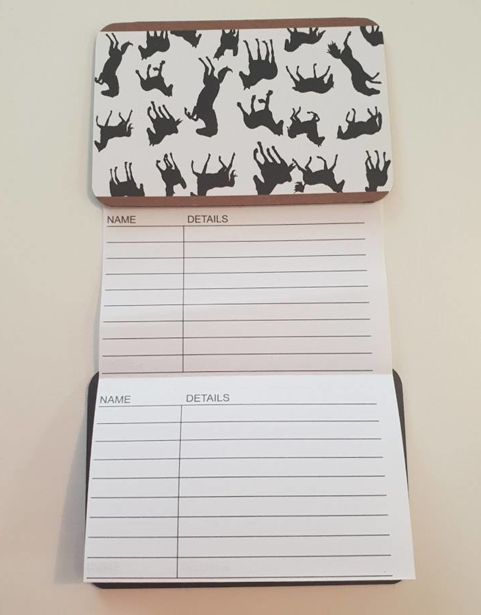 Magnetic Address Book with Horses on cover