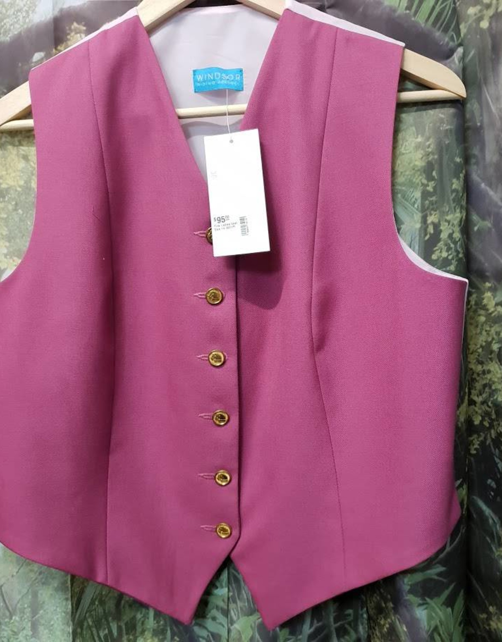 Windsor Apparel Ladies Vest - Pink - Size 14