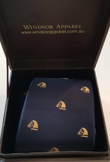 Windsor Apparel Tie Child's Horse Head - Navy/Gold