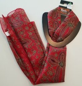 Yijan Scarfe Indigenous Print Red