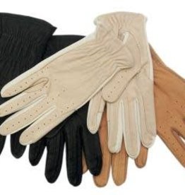 Showcraft Leather and Spandex Gloves  -Tan - Size L