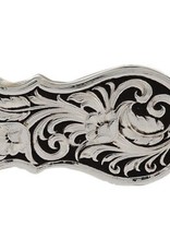 Montana Silversmith Silver and Black Leathercut Money Clip