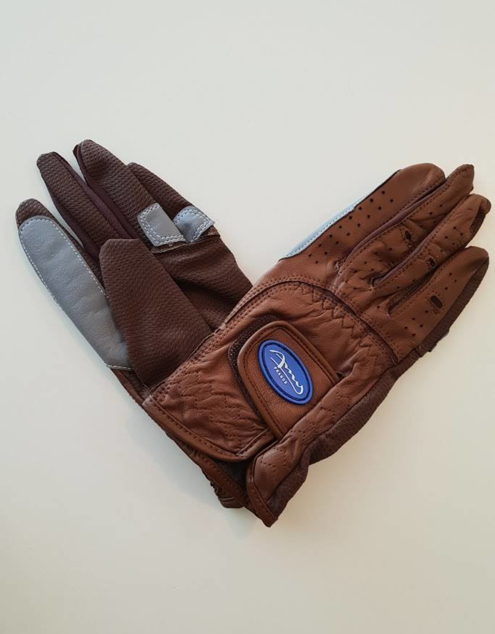 Amy - Sheepskin Gloves  with Supa Grip - Brown - Size 6
