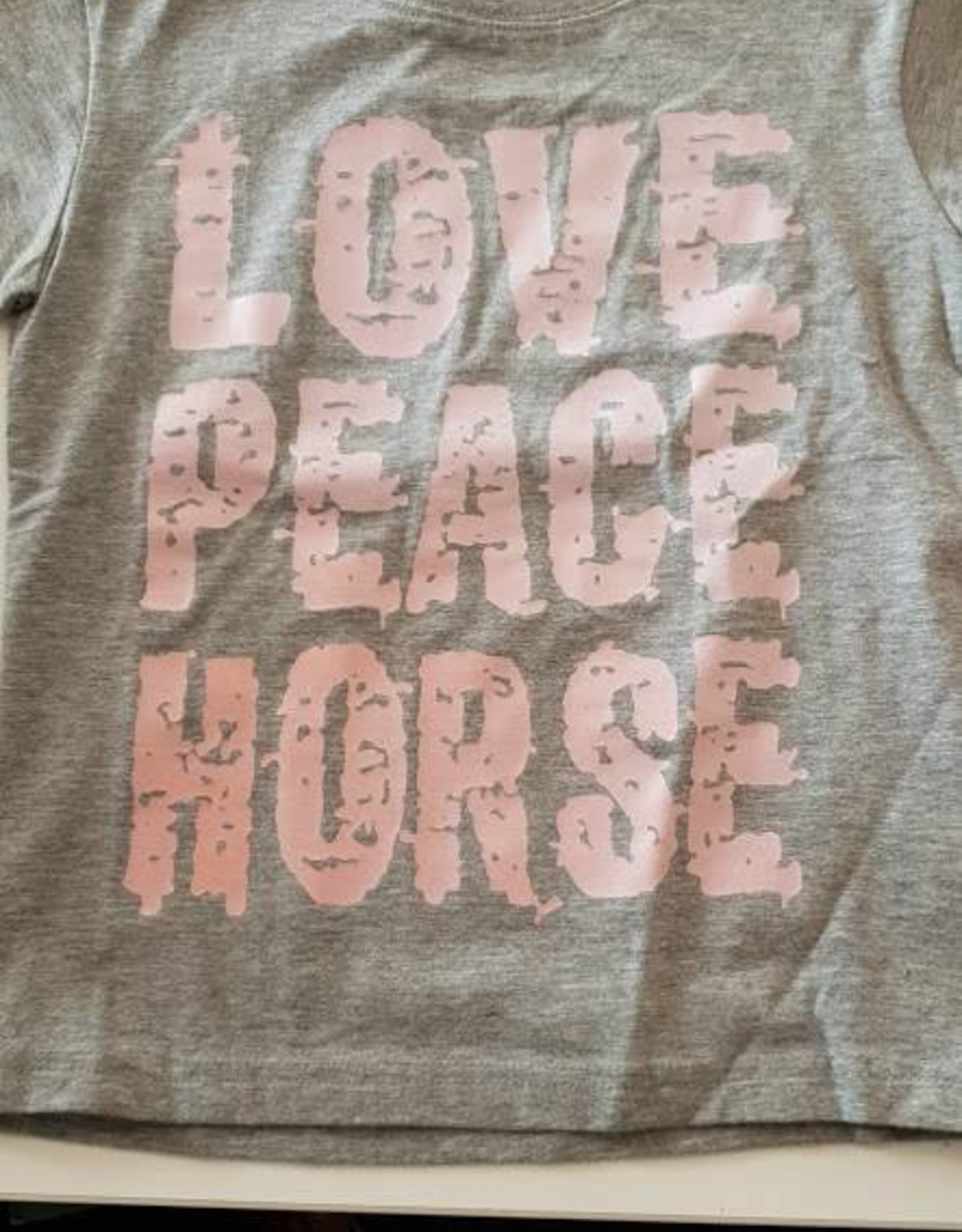 Hip Rider Youth Love Peace Horse T-Shirt