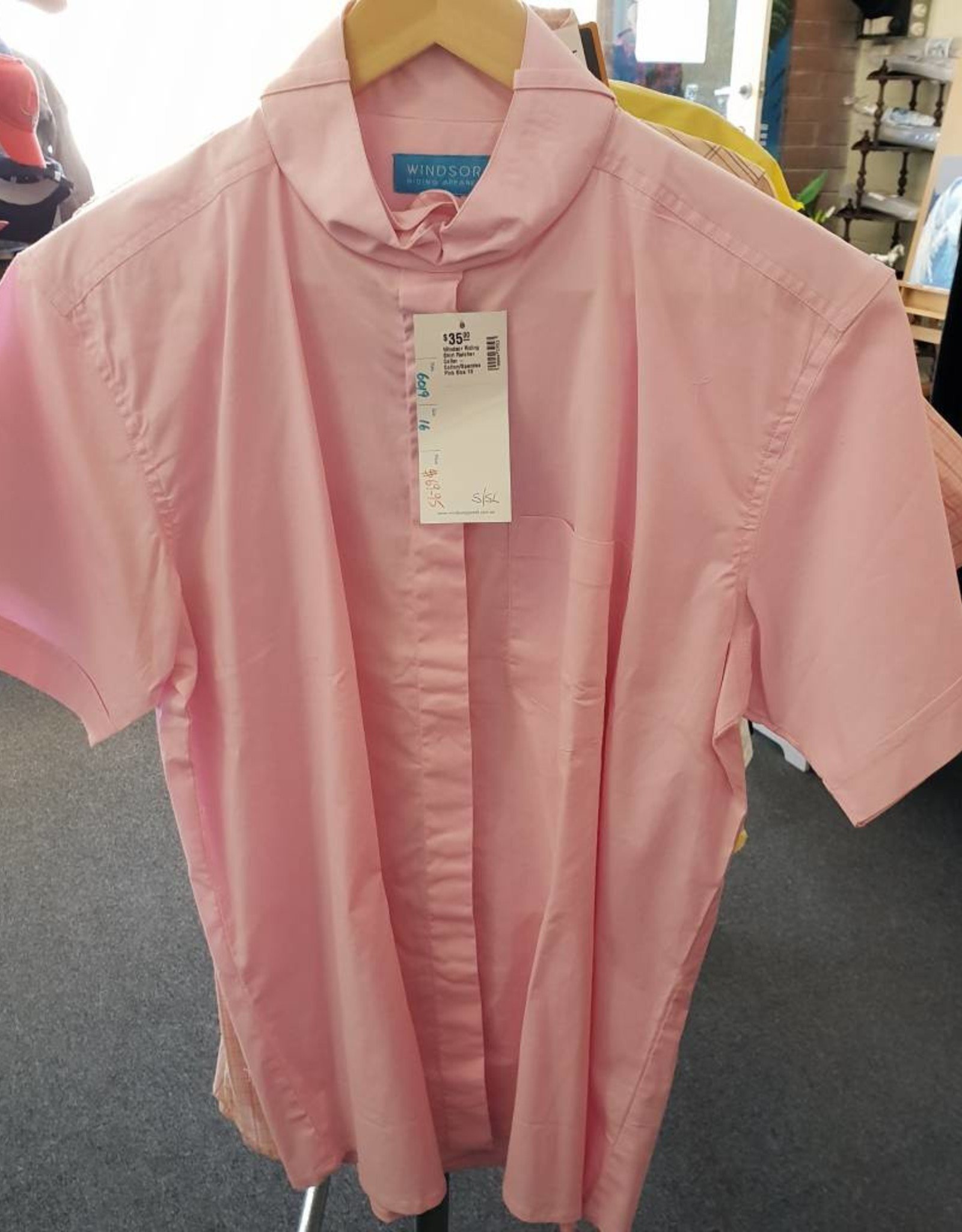 Windsor Riding Shirt Ratcher Collar - Pink - Size 18