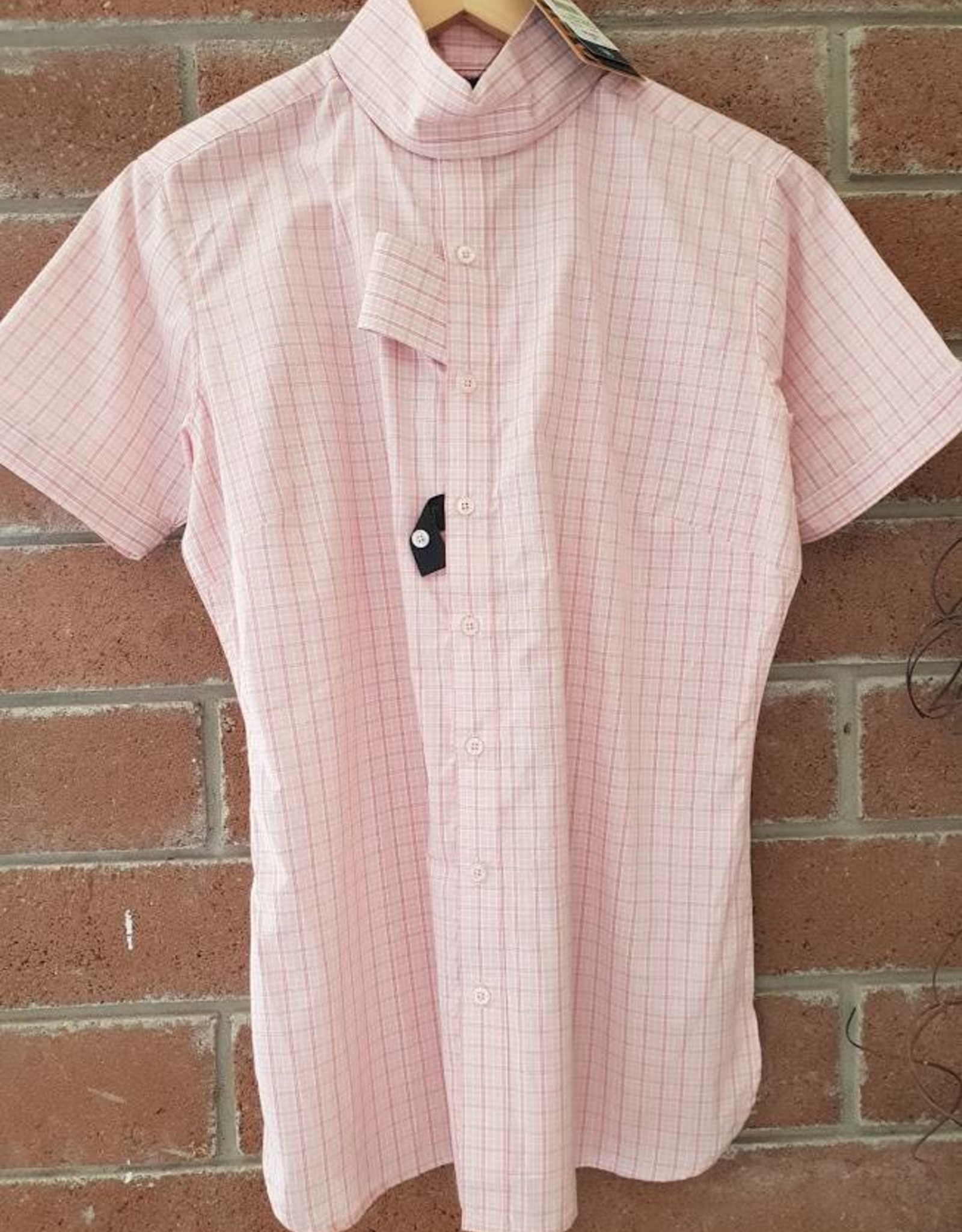 Ariat Ariat Victory Short Sleeve Show Shirt- Pink/White - Size 34