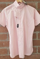 Ariat Ariat Victory Short Sleeve Show Shirt - Pink/White -Size 38