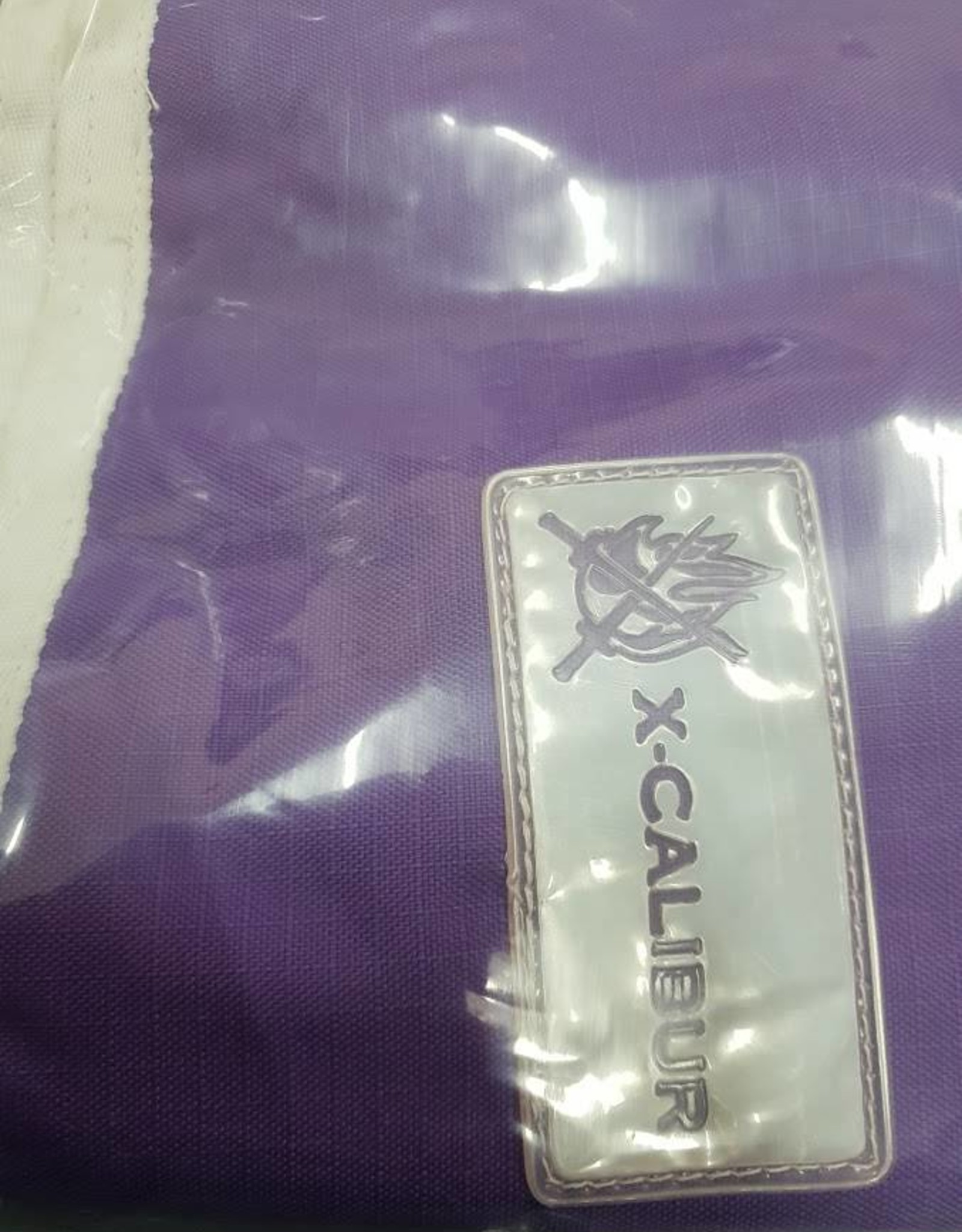 X-Calibur Summer Neck Rug - Purple with White Trim - Cob