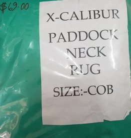 X-Calibur Paddock Neck Rug - Green/Grey - Cob