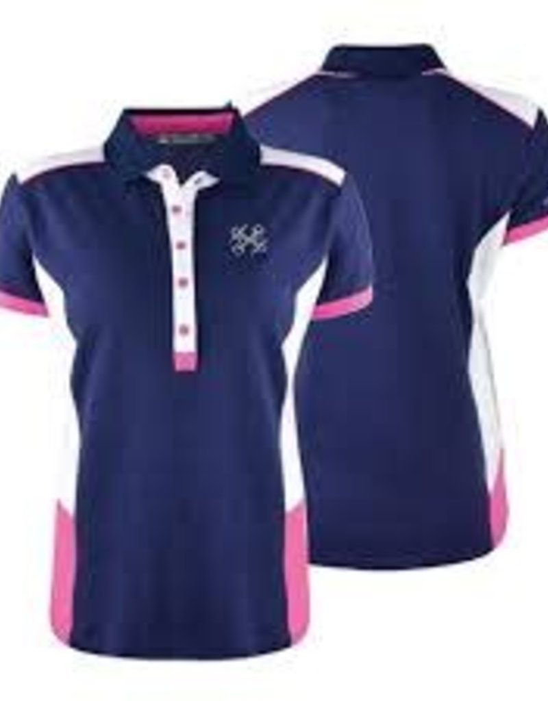 womens hot pink polo shirts