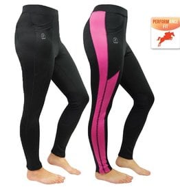 Thomas Cook Thomas Cook Ashley Performance Pull-on Tights - Black/Hot Pink - Size 16