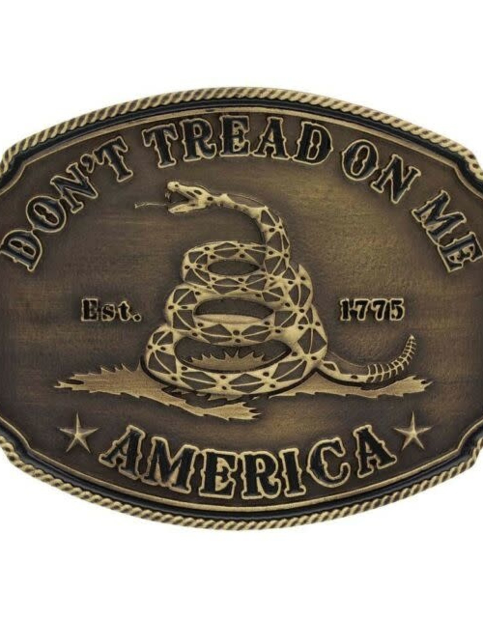 Montana Attitude Buckle - Dont Tread On Me