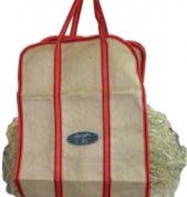 Jute Hay Carry Sling - Blue Handles