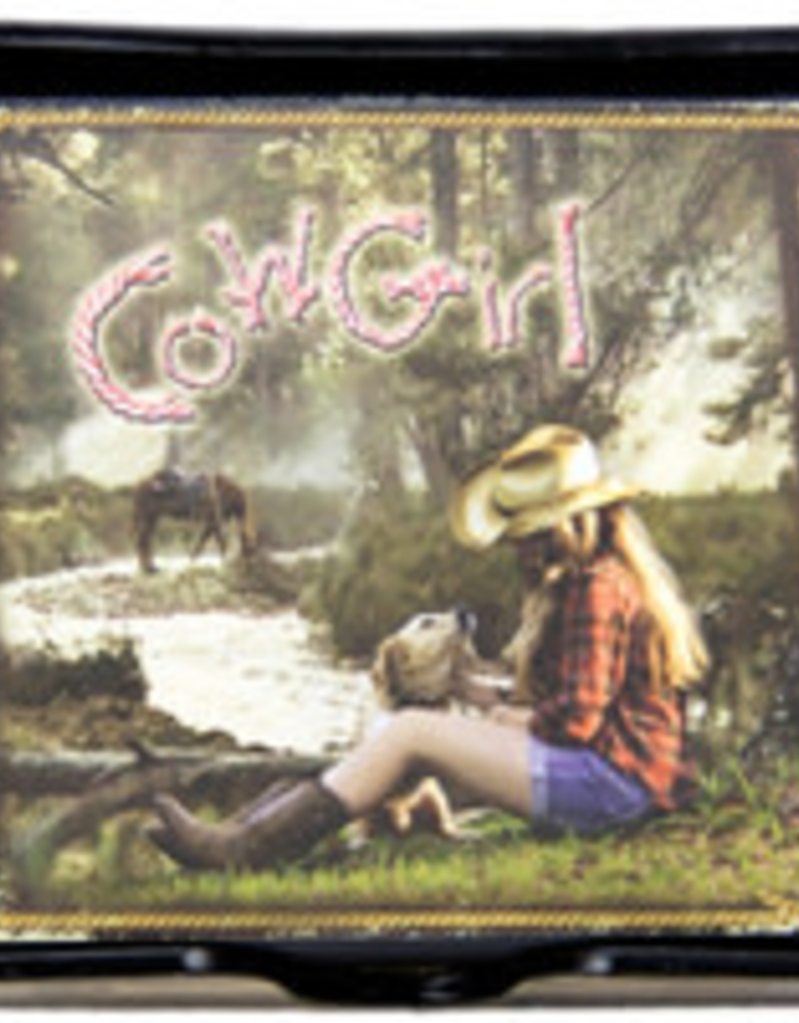 Coasters  Set of 6 - Cowgirl Sitting