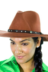 Brigalow Buckled Brim Felt Hat - 58cm