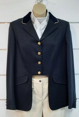 Windsor Apparel Ladies Cutaway Jacket - Navy with Gold Piping  - Size 16