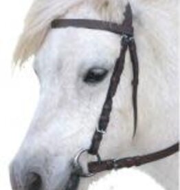 Eureka Plain Snaffle Without Noseband - Black - Pony