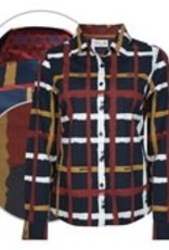 Thomas Cook Thomas Cook Naomi Shirt Long Sleeve - Dark Navy/Red -Size 10