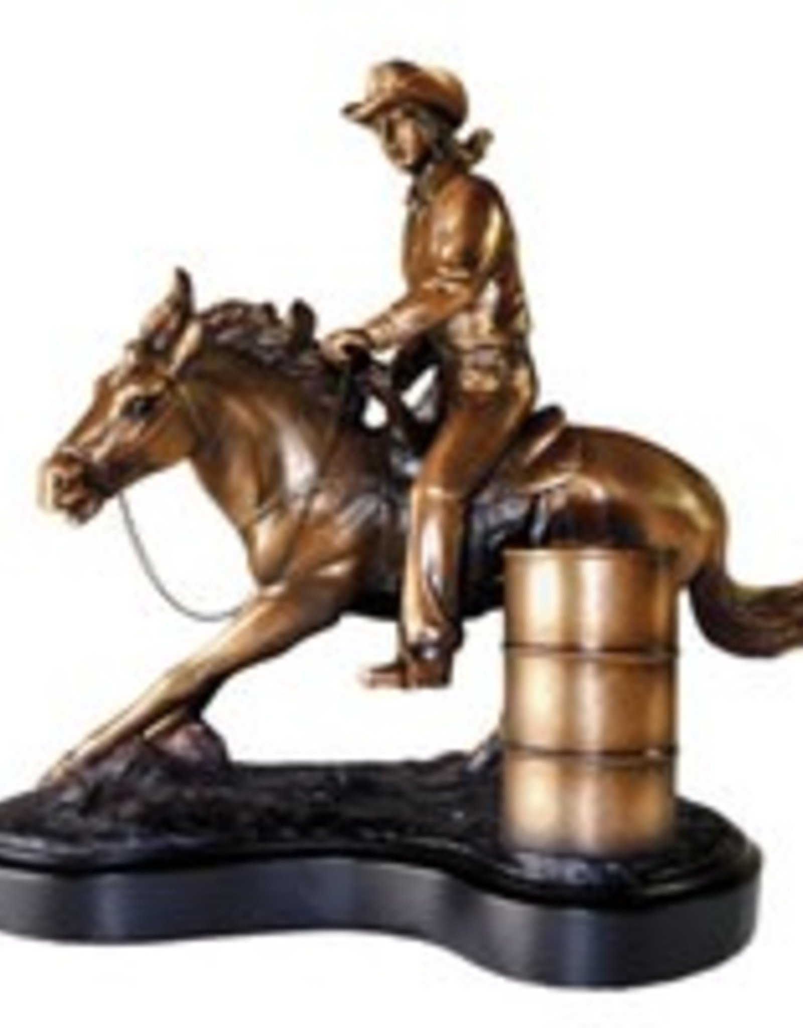 Brigalow Barrel Racer Statue Bronze