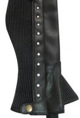 Diamante Chaps - Black - Adult XL