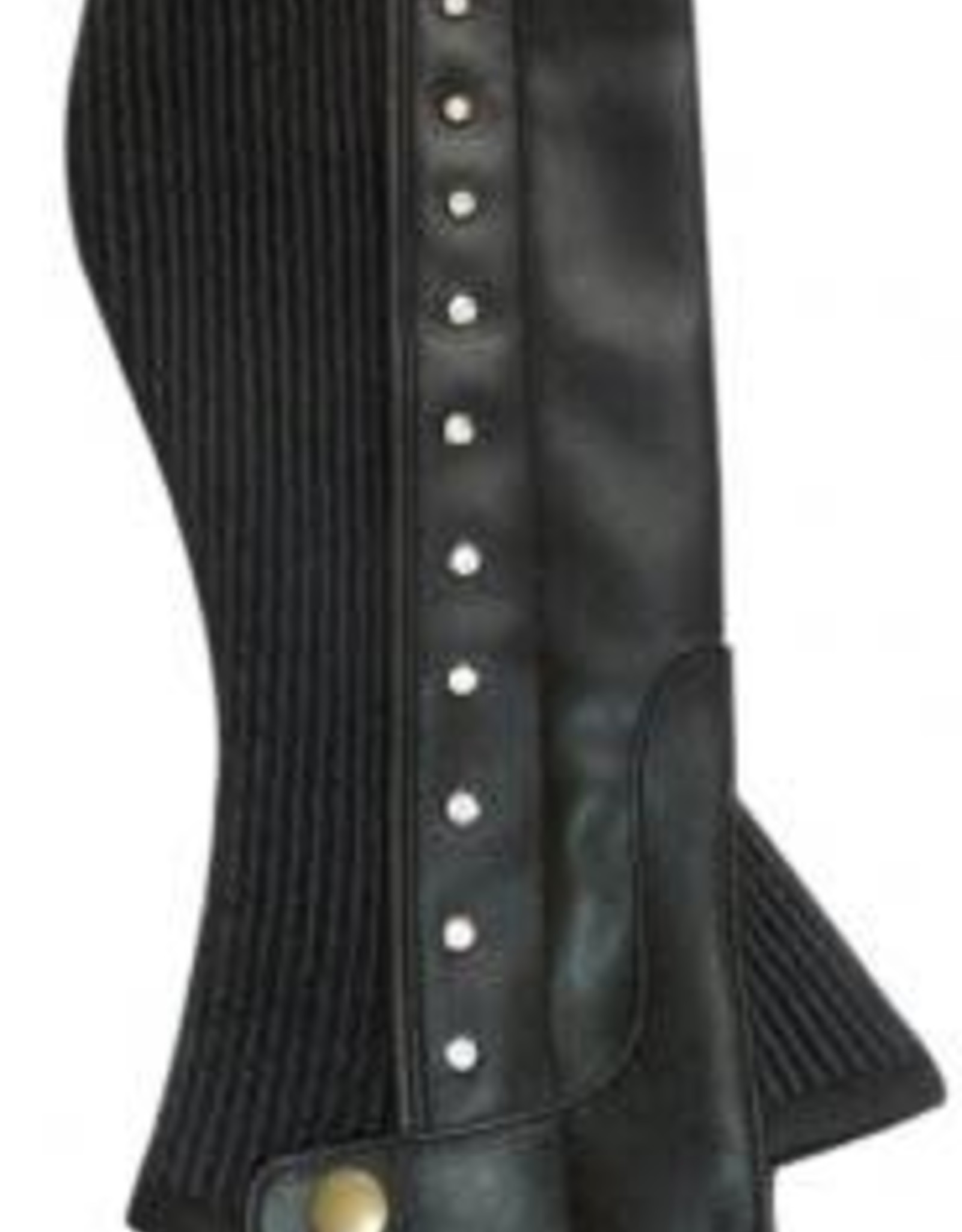 Diamante Chaps - Black - Adult XL