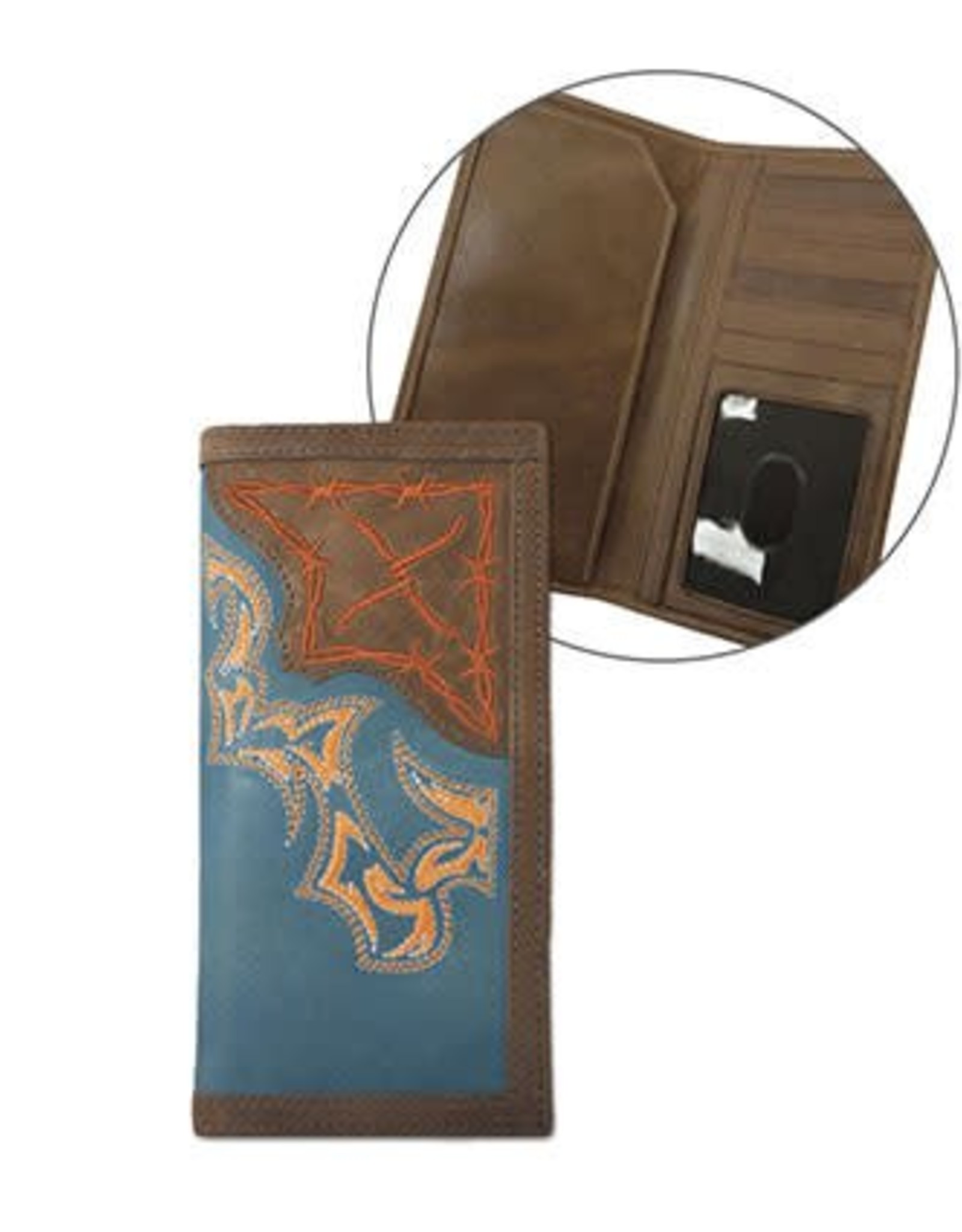Twisted X Twisted X Tan/Blue Rodeo Wallet