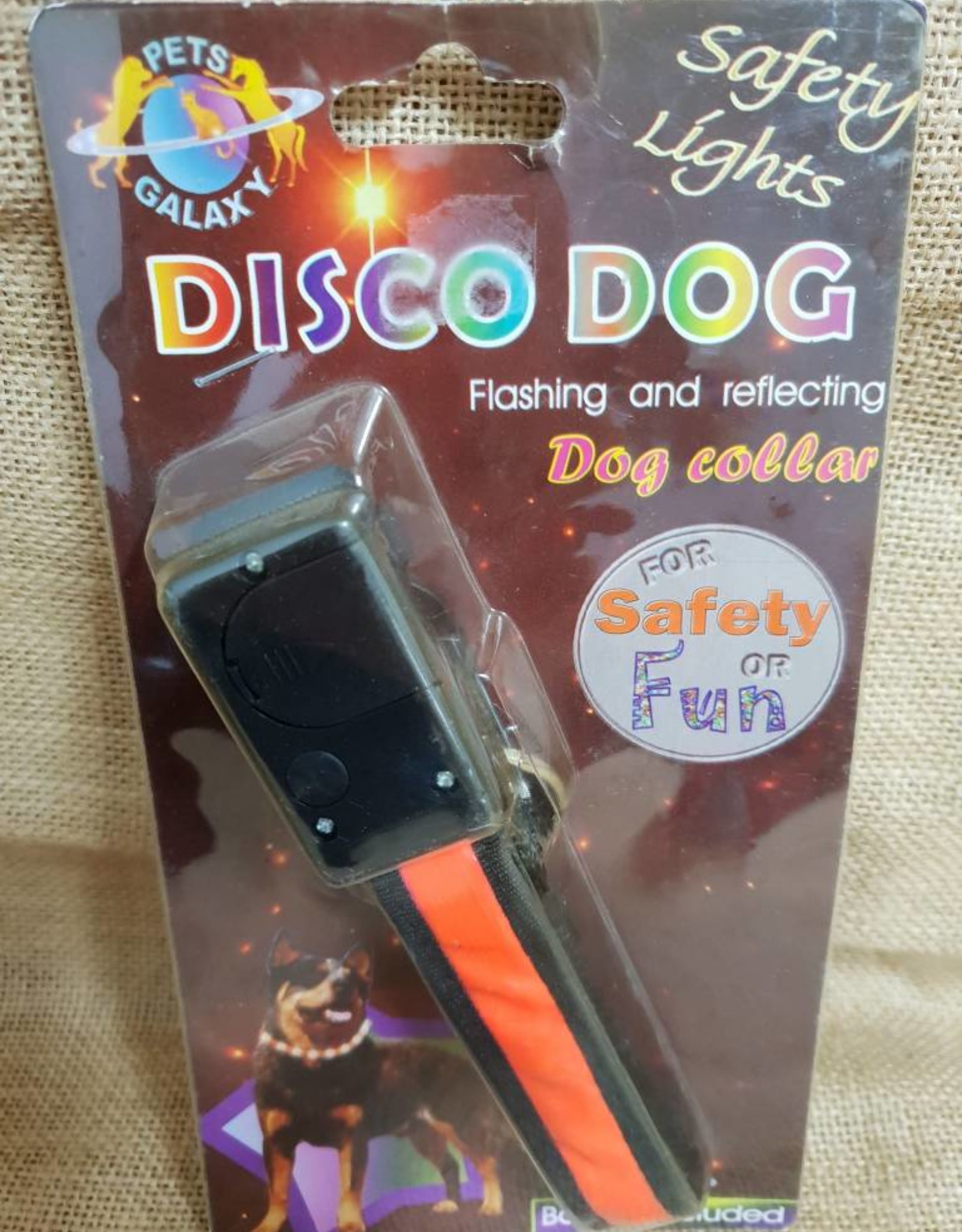 Pets Galaxy Disco Dog Collar - Large