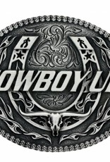 Montana Attitude Cowboy Up Boys Western Buckle