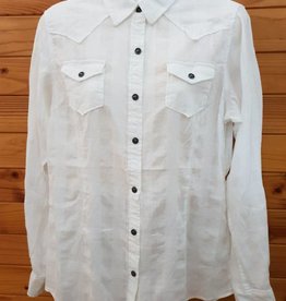 Ariat Ariat Buffalo Snap Shirt - White - Size M