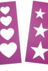 Heart & Star Stencil - Set of 2