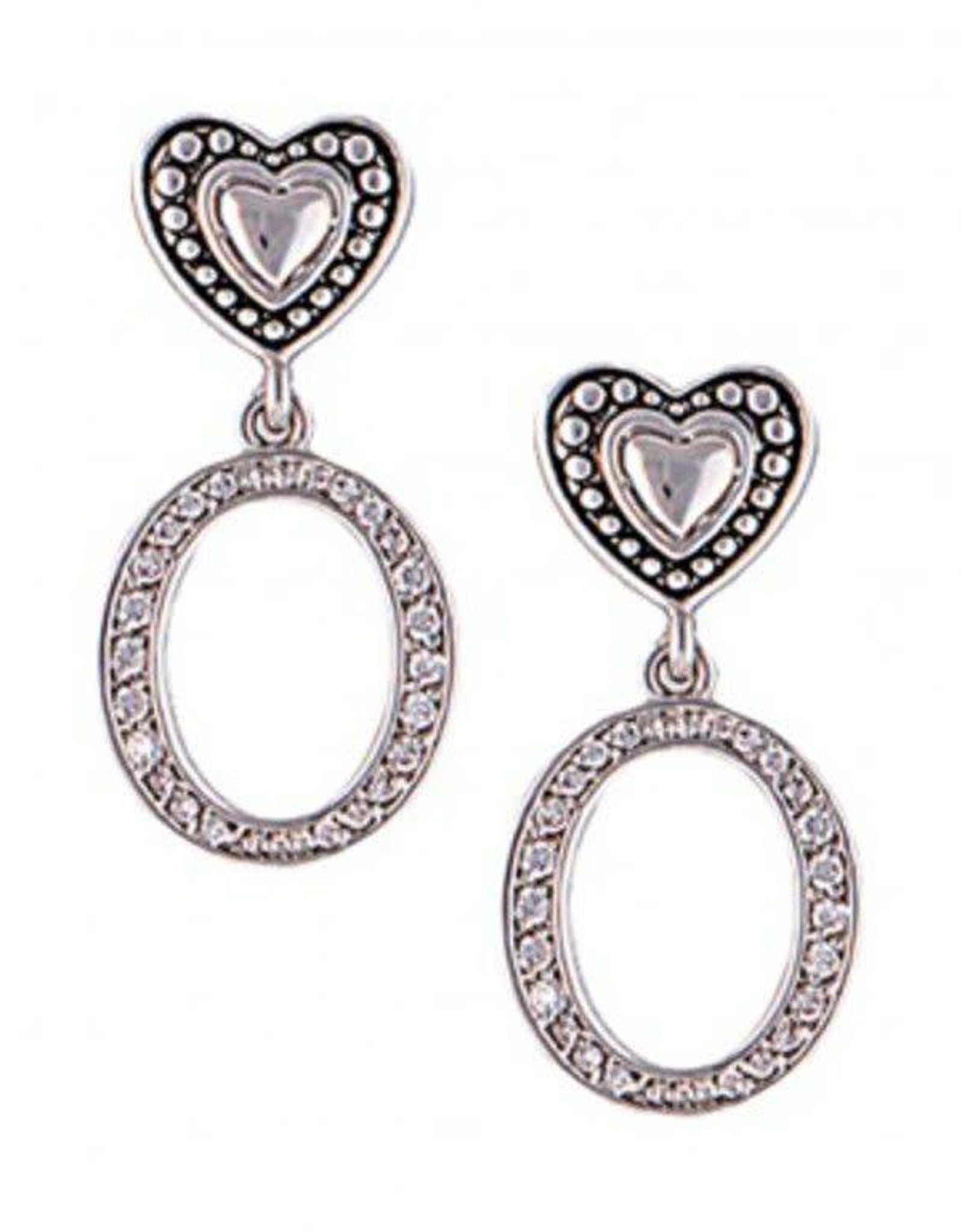 Montana Silversmiths Charm Hearts & Hoops  Silver Earrings ER1862