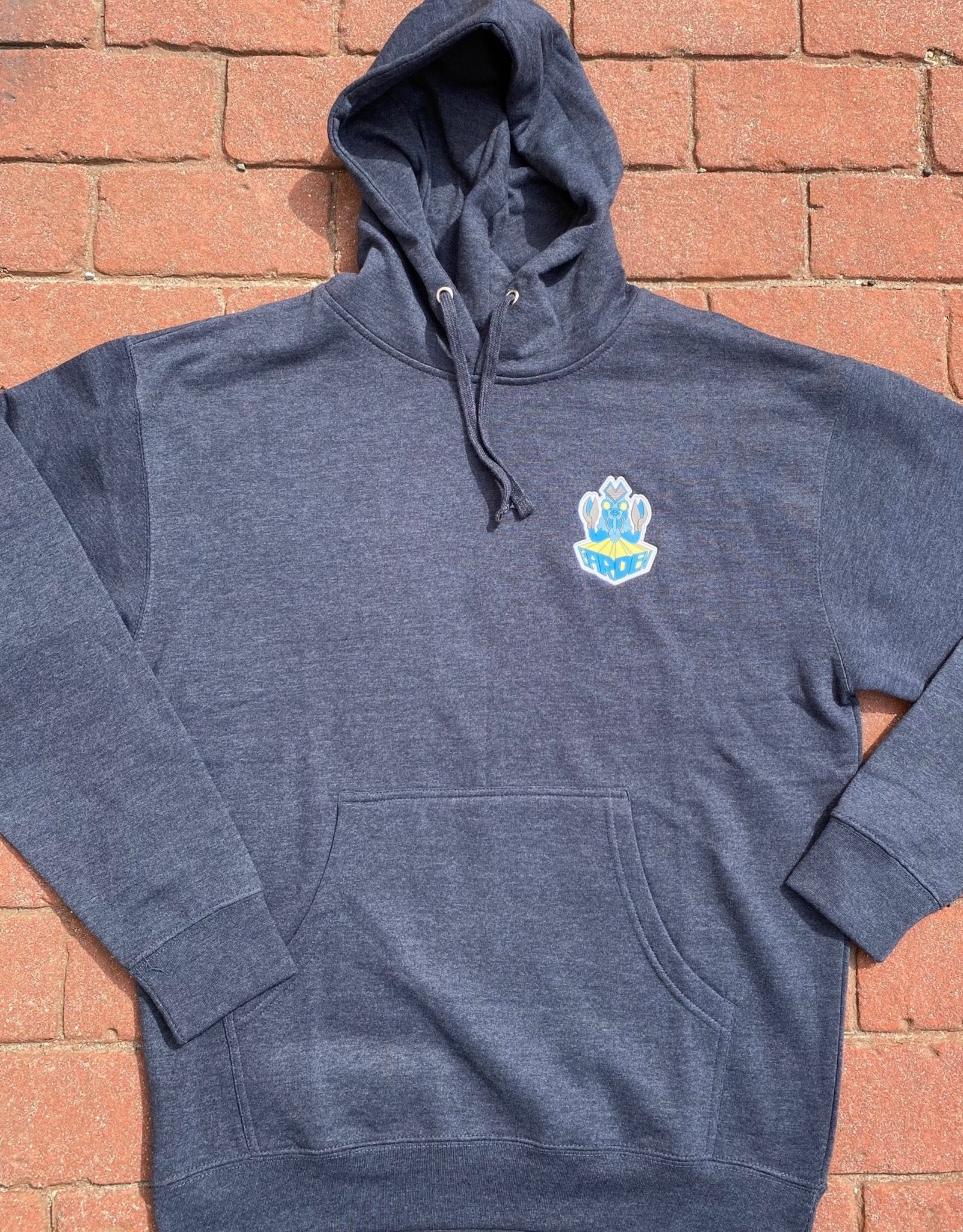 navy heather hoodie