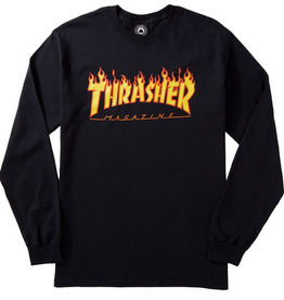 THRASHER THRASHER FLAME L/S BLACK