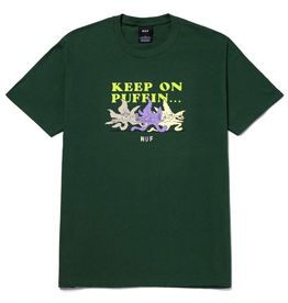 HUF HUF KEEP ON PUFFING TEE FOREST GREEN