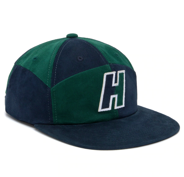 HUF HUF SPLICE STRAPBACK HAT DARK GREEN 