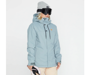 VOLCOM Women's Fawn Insulated Snowboard Jacket Green Ash 2023