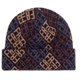 FUCKING AWESOME FUCKING AWESOME MONOGRAM CUFF BEANIE BLACK BROWN