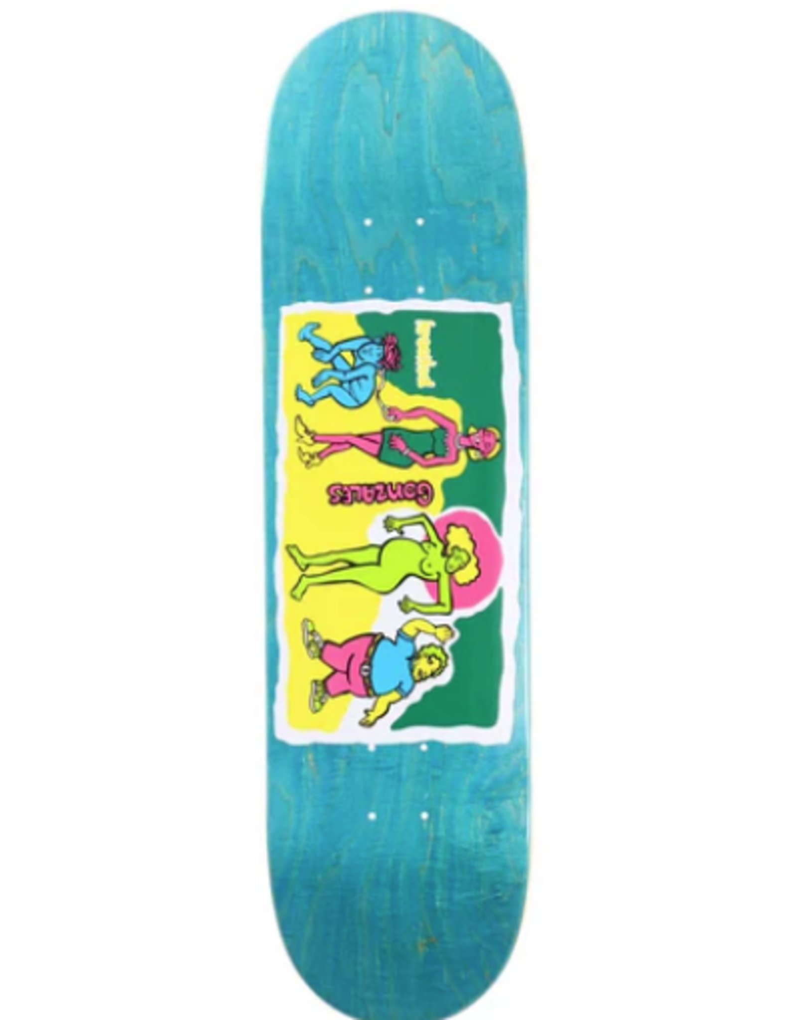 REAL KROOKED 8.5" GONZ FAMILY AFFAIR DECK (GREY STAIN)