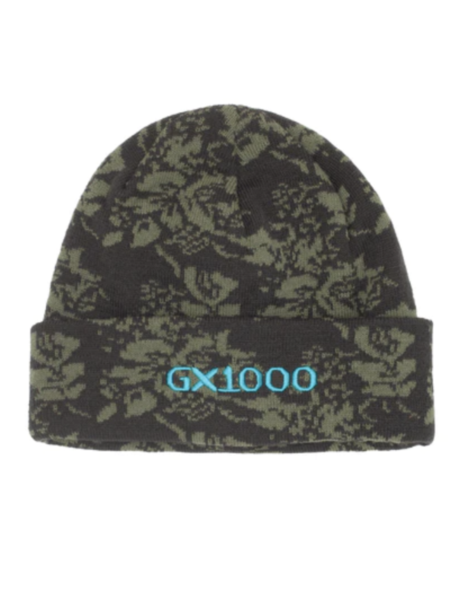 GX1000 GX1000 FLORAL BEANIE GREEN - The Garden